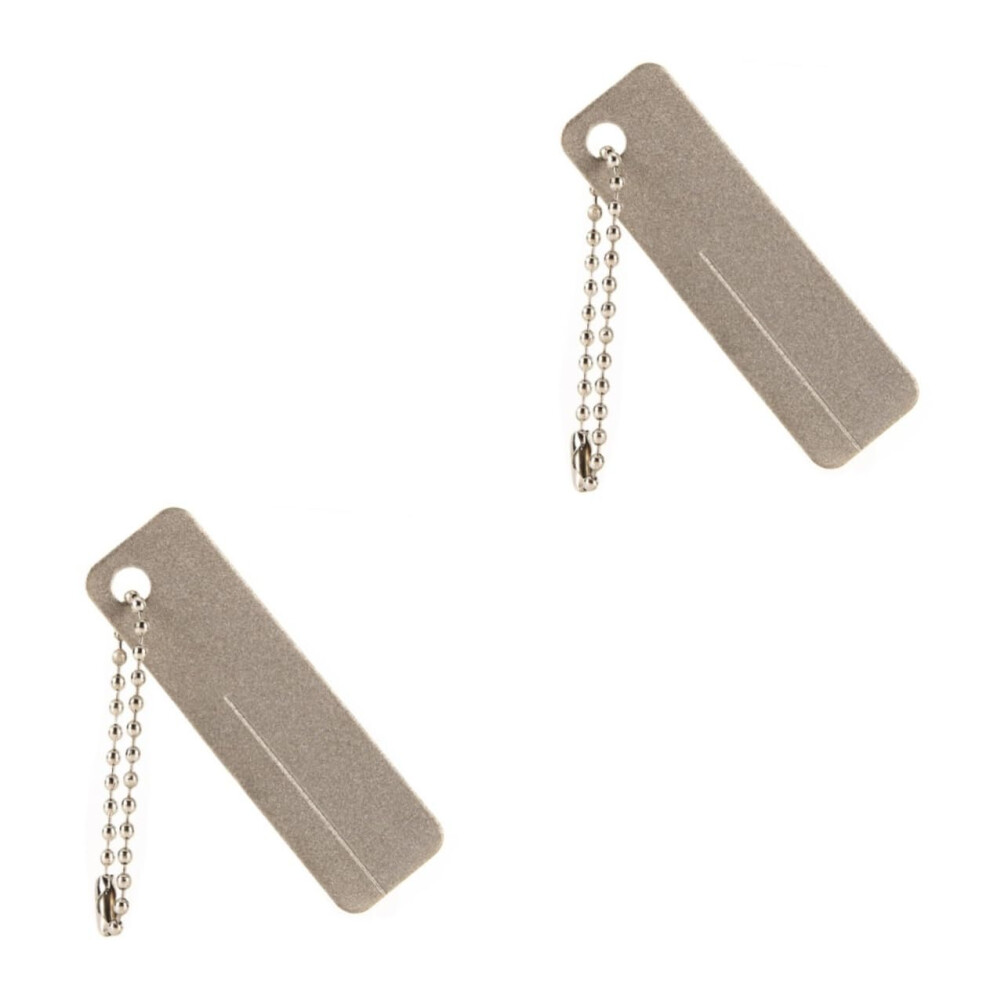 2 X Diamond Sharpening Plate Nail Diamonds Fishing Hooks Diamond Grinding Stone Sharpener Diamond Sharpener Mini Diamond Grinding Hook Outdoor 6276012765136
