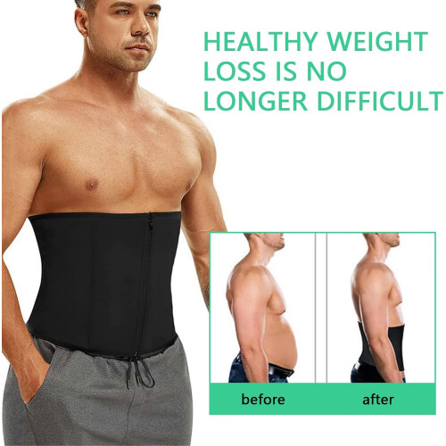 One Piece Men's Waist Trimmer Soft Comfortable Adjustable Sauna Band 2