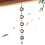 Rain cha for gutters  Decorative metal gutter chime with bell 5