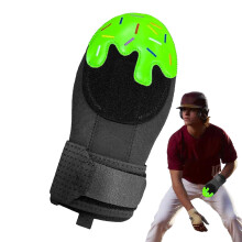 Slider Baseball Slider Half Finger for Baseball Training Ice Cream Slider for Softball Training Baseball with Elastic Band for Players Green