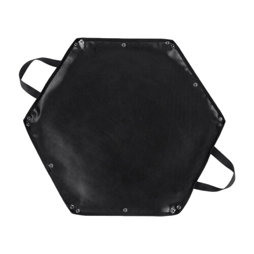 Hexagonal Fire Pit With Clothes Ears, Foldable FirewoodBag  BBQ Grill EmberShield Outdoor