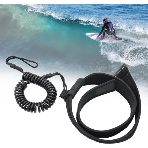 Paddleboard leash, quickrelease strap, saltwaterresistant hardware, 11.9x5.9x0.5cm 1