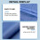 2X2M Canopy Top Cover Replacement Four-Corner Tent Cloth Foldable Rainproof Patio Pavilion Blue 10