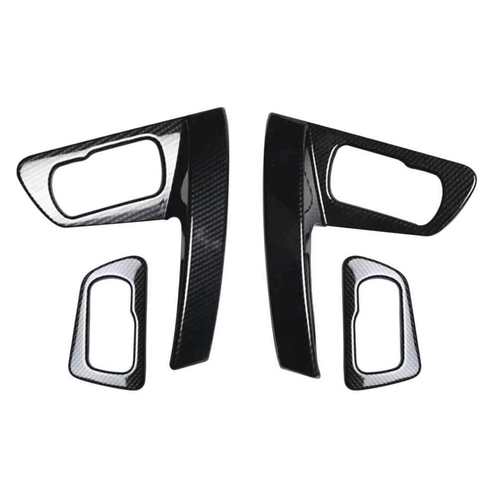 Auto Abs TüR Innen Griff SchüSsel Armlehne Handlauf Rahmen Lampe Panel FüR J10 2008-2015 Carbon Faser-image