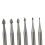 peças de brocas para joias - haste de 3/32 polegadas, ferramentas de lapidação, brocas de gravação para rotativo 6