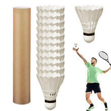 Shuttlecocks, HighSpeed Badminton, Geese Feather, Outdoor, 12Pack