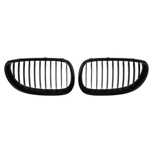 Front Kidney Grilles for BMW E60 E61 5 Series 2003-2009(Gloss Black )