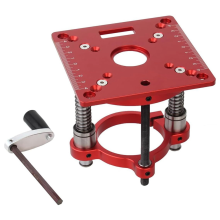 Mini Router Table Insert Plate and Lift for 65mm Universal Trimming Machine,Square Woodworking Bench
