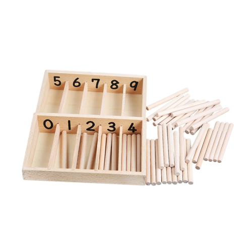 Spindle Box Kids Early Development Counting Sticks Boys Girls Professional Learning Tool Maths Toys