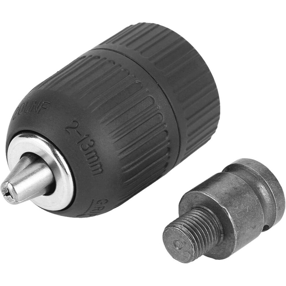 Typecat Drill Chuck - 2-13Mm Keyless 1/2Inch-20Unf With 1/2Inch Adaptor For Impact Wrench Conversion