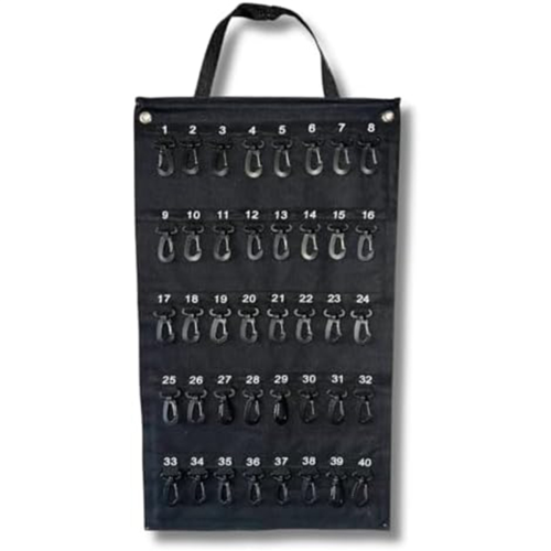 Versatile Roll-Up Key Storage Box, Weatherproof Portable Holds 40 Keys, Security Hook, for Home Office 1