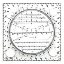 Modelo de desenho circular multifuncional, ferramenta geométrica, régua de medição, ângulo rotativo