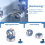 20 τεμάχια MR105- 5X10X4mm Ρουλεμάν από χάλυβα διπλής θωράκισης, μινιατούρα, μπλε 7