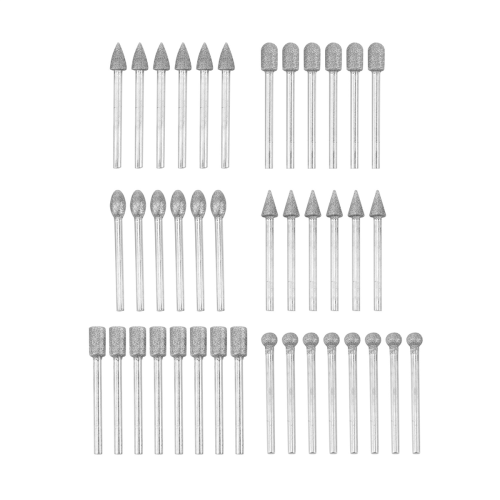 Σετ 40 τεμαχίων Diamond Burr Bits για περιστροφικό εργαλείο με χάραξη στίλβωσης 1/8 ίντσας 2