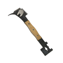 Multi-Purpose Hive Tool with Wooden Grip ,Bee Frame Lifter Uncapping Knife Beekeeping Tools