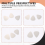 6x Stainless Steel Guitar Picks - Silver 8