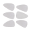 6x Stainless Steel Guitar Picks - Silver 4