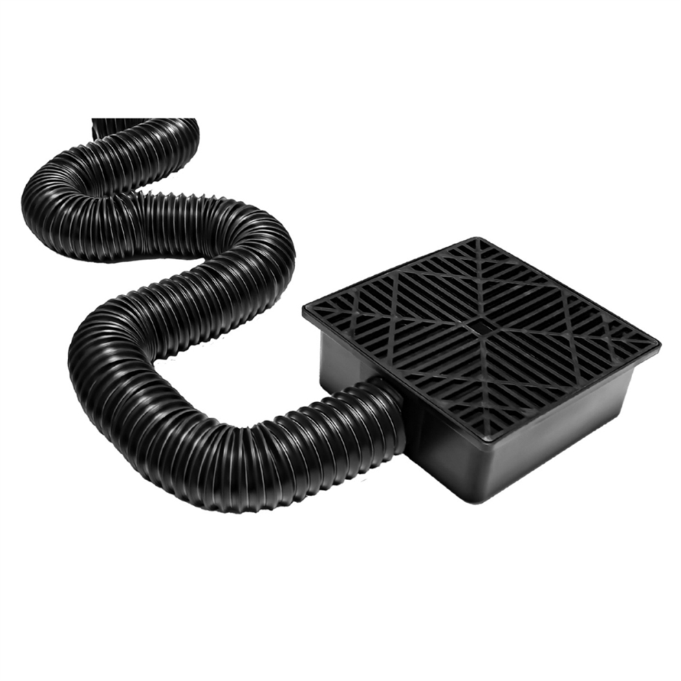 Catch Basin Downspout Flexible Extension Storm Drain Drainage System Adapter for Patio Ground and Lawn-image-OPC-PJ262FZ-NEW