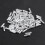 100x Fiets Shifter Remkabel Tips Caps Einde Krimp Zilver 5
