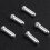 100x Fiets Shifter Remkabel Tips Caps Einde Krimp Zilver 6