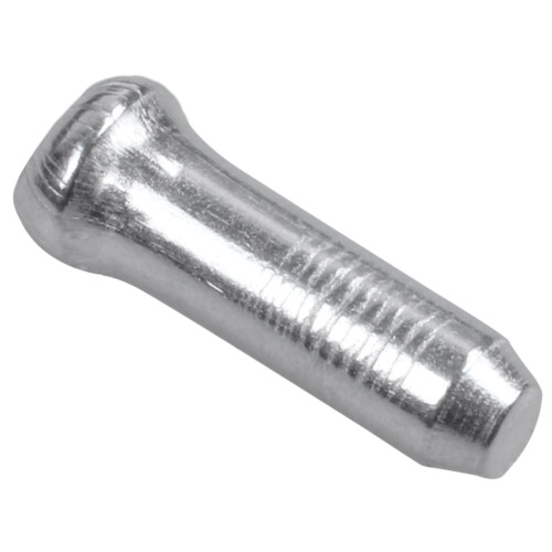 100x Fiets Shifter Remkabel Tips Caps Einde Krimp Zilver