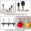 160Pcs Assorted Size Rubber End Caps, Flexible Screw Thread Protector Caps Round Vinyl Bolt Cover in 9 4