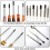 160Pcs Assorted Size Rubber End Caps, Flexible Screw Thread Protector Caps Round Vinyl Bolt Cover in 9 3