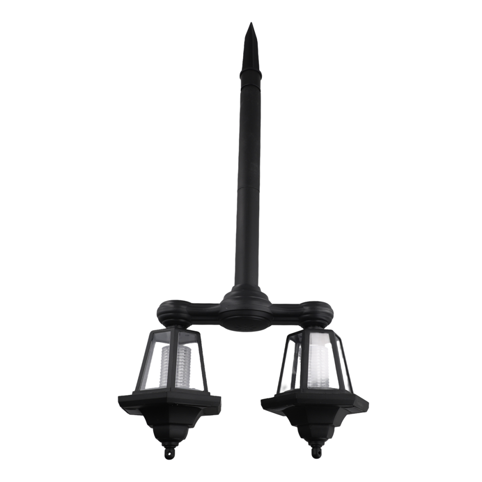 Lampada Da Terra Esagonale Impermeabile Per Esterni, Luce Solare Per Palo Da Giardino, Patio, Cortile, Porta Anteriore/Posteriore-image