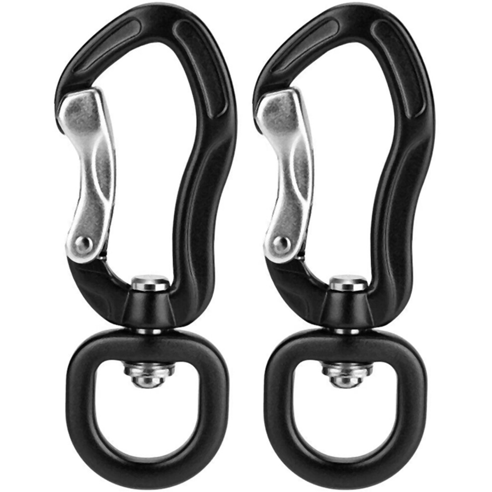 Photos - Climbing Gear 2X 360 Swivel Rotating Carabiner Clip,Multifunctional Aluminium Alloy D Buckle for Outdoor Camping Hiking