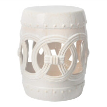 Decorative Garden Stool,Decorative Ceramic Garden Stool,Chinese Drum Stool Ceramic Guzheng Stool,Ceramic Ornaments Crafts 1T x 1B x 1H cm One Colour