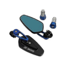 (Blue) Black Rearview Mirrors for Kawasaki Z900 Z900 Motorcycle Handlebar Bar End Mirrors
