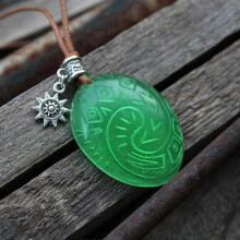(sun) Glow In The Dark Heart Of Te Fiti Necklace Pendant - Moana Inspired Jewelry