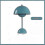 (Lime Blue) Flowerpot Style LED Desk Lamp Adjustable Brightness for Reading & Work 5