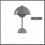 (Grey) Flowerpot Style LED Desk Lamp Adjustable Brightness for Reading & Work 5