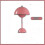 (Pink) Flowerpot Style LED Desk Lamp Adjustable Brightness for Reading & Work 5