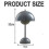 (Lime Blue) Flowerpot Style LED Desk Lamp Adjustable Brightness for Reading & Work 3