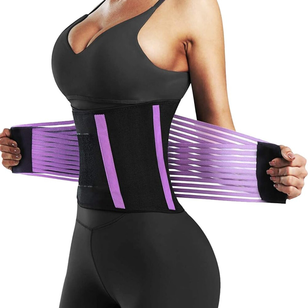 Fitness belt for women, suitable for waist 61â109 cm, beneficial after birth M Purple-image-OPC-PJ265VW-NEW