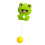 's Table Tennis Trainer, Indoor Hanging Elastic Shaft, Automatic Winding, Frog Style 1