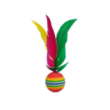 China Jianzi kickhand wheel, unique multicolor badminton, fitness, entertainment, outdoor sports 1 piece.