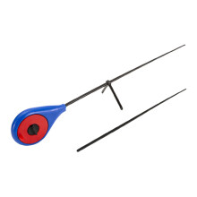 Ultralight Ice Fishing Rod, 11.81 Inch Small Spinning Rod for Trout, Walleye, Perch blue