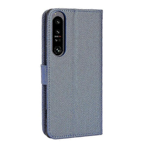 (Blue) Xperia 1 IV Diamond Texture Leather Phone Case - Premium Protection 2