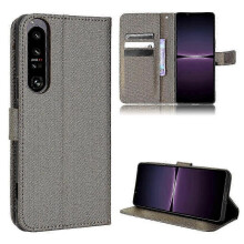 (Brown) Xperia 1 IV Diamond Texture Leather Phone Case - Premium Protection