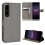 (Brown) Xperia 1 IV Diamond Texture Leather Phone Case - Premium Protection 1