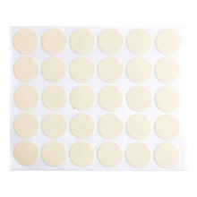 (Ivory) 30Pcs Waterproof Screw Hole Covers Self-Adhesive Furniture Hole Plugs for Cabinet Desk Warm White