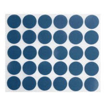 (Blue) 30Pcs Waterproof Screw Hole Covers Self-Adhesive Furniture Hole Plugs for Cabinet Desk Warm White