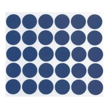 (dark blue) 30Pcs Waterproof Screw Hole Covers Self-Adhesive Furniture Hole Plugs for Cabinet Desk Warm White
