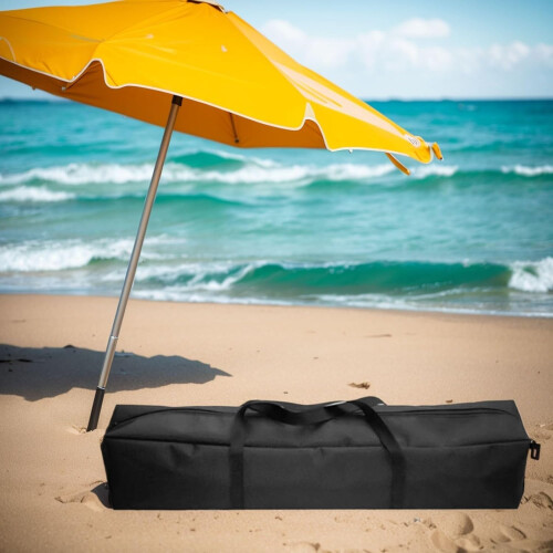 Parasol Storage Bag, Foldable with Strap, Protector for Beach, Patio, Black (140x20x20cm) Ref: 1182 2