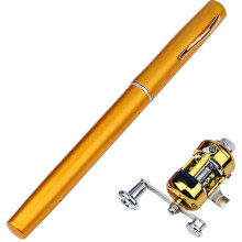 Stift fishing rod with spinning reel combo kit, aluminum alloy portable mini fishing rod
