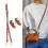 (Light Grey) Adjustable Shoulder Strap with Crossbody PU Leather Bag Accessory in Sasanqua White Color 2