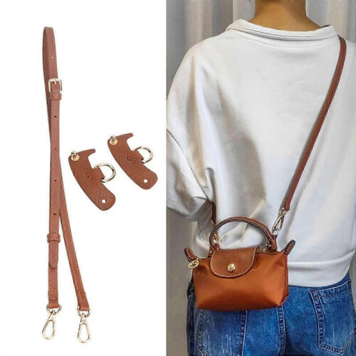 (Light Grey) Adjustable Shoulder Strap with Crossbody PU Leather Bag Accessory in Sasanqua White Color 1